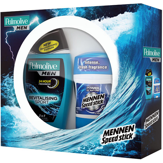 Palmolive Men Deodorant Gel 85 g + Duschgel Revitalizing Sport 250 ml, Kosmetikset
