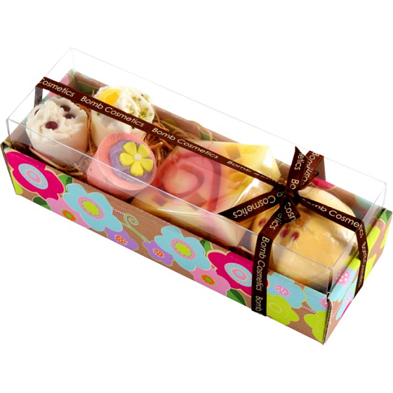 Bomb Cosmetics Hawaiian Flower ballistische Mischung 250 g + Glycerinseife 100 g, Kosmetikset
