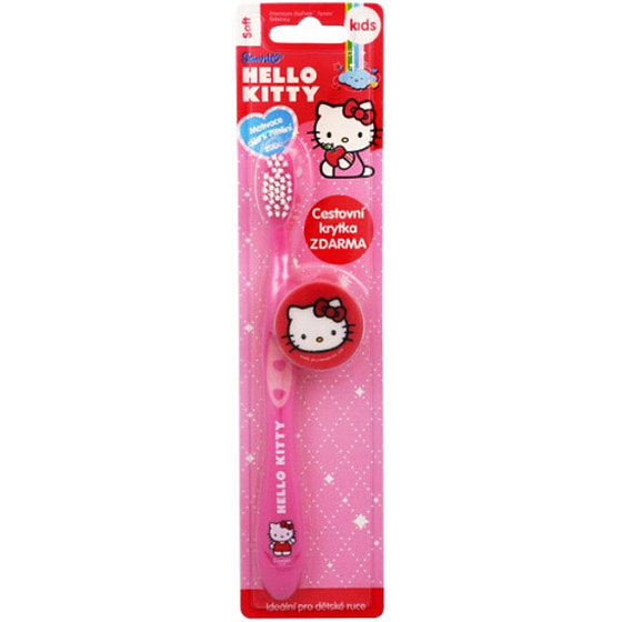 Hello Kitty Weiche Zahnbürste mit Kappe für Kinder
