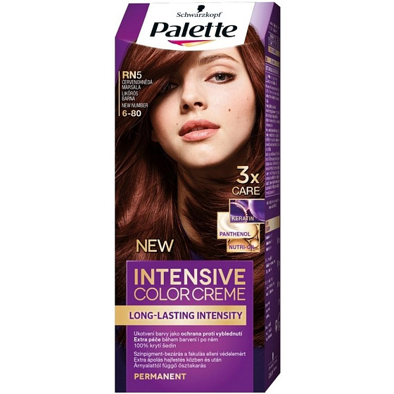 Schwarzkopf Palette Intensive Color Creme Haarfarbe 6-80 Rot Braun Marsala RN5