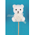 Teddybär Plüsch Aussparung 9 cm + Spieße Nr.2
