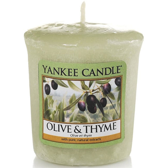 Yankee Candle Olive & Thyme - Duftkerze mit Oliven und Thymian 49 g