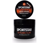 Sportstar Styling Clay Modellierknete für Haare, mittlerer Halt 50 ml