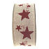 Ditipo Nordic Band beige rote Sterne 2 mx 25 mm