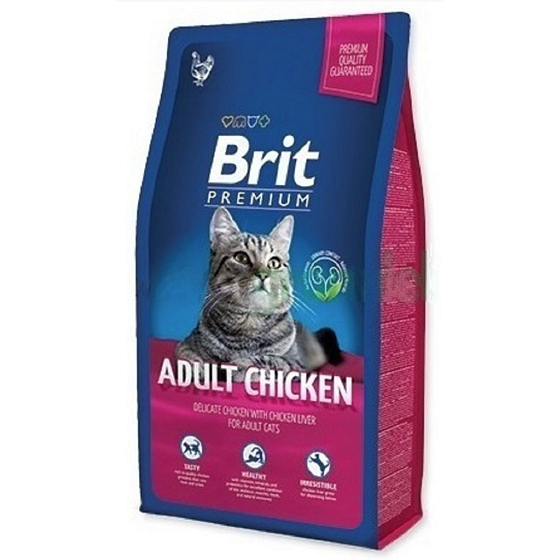 Brit Premium Adult Chicken Komplettfutter für erwachsene Katzen 1,5 kg