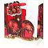 Degen Geschenk Papiertüte 17 x 17 x 7,5 cm Weihnachtsrot Flaschen und Geschenk CD LUX klein