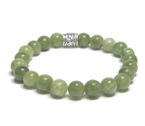 Turmalin Verdelit grün Armband elastisch Naturstein, Kugel 8 mm / 16-17 cm, Hüter der guten Laune