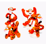 Disney Winnie the Pooh Mini Figur - Tigger liegend, 1 Stück, 5 cm