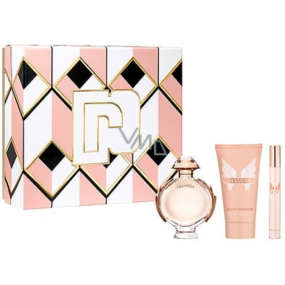 Paco Rabanne Olympea Eau de Parfum 50 ml + Körperlotion 75 ml + Eau de Parfum 10 ml Miniatur, Geschenkset für Frauen