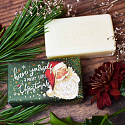 English Soap Santa Klaus - Orange & Zimt Weihnachten natürliche parfümierte Toilettenseife mit Sheabutter 190 g