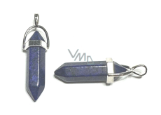 Lapislazuli Pendel Sechseck-Anhänger Naturstein 41 x 13 mm, Stein der Harmonie
