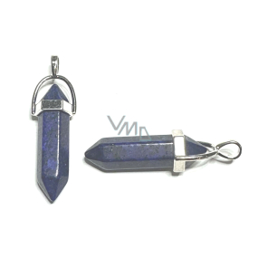 Lapislazuli Pendel Sechseck-Anhänger Naturstein 41 x 13 mm, Stein der Harmonie Lapislazuli Pendel Sechseck-Anhänger Naturstein 41 x 13 mm, Stein der Harmonie