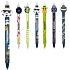 Colorino Star Wars Mandalorian grau gummierter Stift mit weißer Maske, blaue Mine 0,5 mm