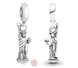 Sterling Silber 925 USA - Freiheitsstatue, Reise-Armband-Anhänger