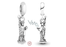 Sterling Silber 925 USA - Freiheitsstatue, Reise-Armband-Anhänger