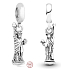 Sterling Silber 925 USA - Freiheitsstatue, Reise-Armband-Anhänger