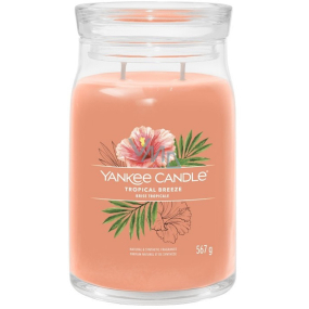 Yankee Candle Tropical Breeze - Tropical Breeze Duftkerze Signature großes Glas 2 Dochte 567 g