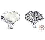 Charme Sterling Silber 925 Ginkgo Biloba Smart, Perle für Armband Natur
