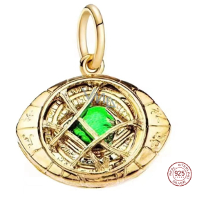 Charme Sterling Silber 925 Marvel Doctor Strange Zeit Stein, Armband Charme Charme Sterling Silber 925 Marvel Doctor Strange Zeit Stein, Armband Charme