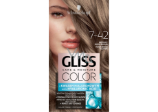 Schwarzkopf Gliss Color Haarfarbe 7-42 Natural Beige Blonde 2 x 60 ml