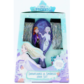 Disney Frozen Kamm + Haarglitzersträhnen 2 Stück + Haarglitzer, Kosmetikset für Kinder