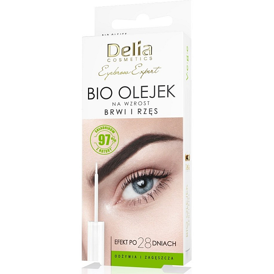 Delia Cosmetics Bio-Öl für Wimpern- und Augenbrauenwachstum 7 ml