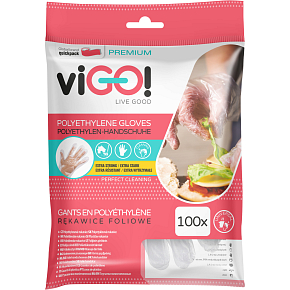 viGO Einweg-Mikrofolienhandschuhe, 100 Stück