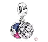 Charm Sterlingové stříbro 925 Jednorožec kouzelný 2v1, přívěsek na náramek zvíře