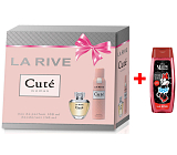 LA RIVE CUTÉ Eau de Parfum 100 ml + Deo-Spray 150 ml, Geschenkeset für Frauen + La Rive 2in1 Duschgel Minie 250 ml EXTRA