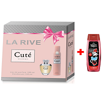 LA RIVE CUTÉ Eau de Parfum 100 ml + Deo-Spray 150 ml, Geschenkeset für Frauen + La Rive 2in1 Duschgel Minie 250 ml EXTRA