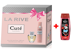 LA RIVE CUTÉ Eau de Parfum 100 ml + Deo-Spray 150 ml, Geschenkeset für Frauen + La Rive 2in1 Duschgel Minie 250 ml EXTRA