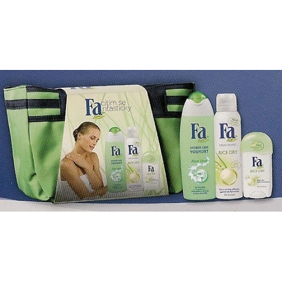 Fa Joghurt Aloe Vera Duschgel + Deodorant Spray + Antitranspirant für Frauen, Kosmetikset