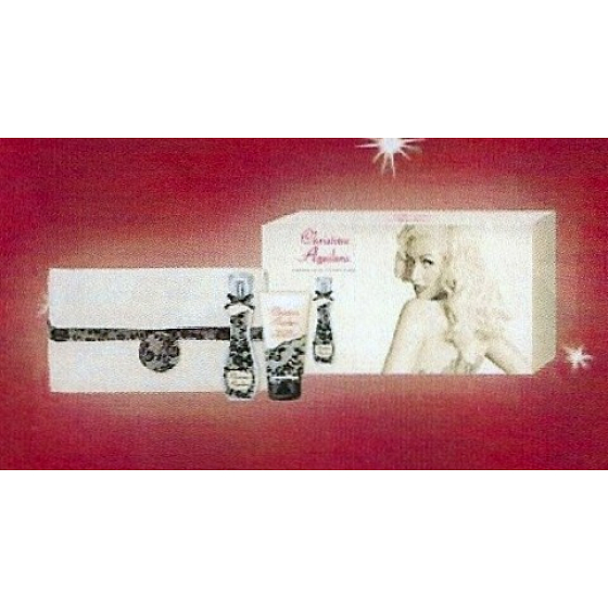 Christina Aguilera Signatur Eau de Parfum für Frauen 30 ml + Körperlotion 50 ml + Handtasche, Geschenkset