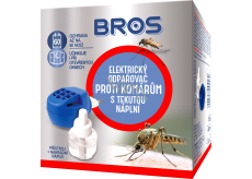 Bros Elektrischer Verdampfer gegen Mücken mit flüssigem Nachfüllpack, 40 ml