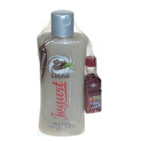 Bohemia Gifts Schokoladenjoghurt Duschgel 250 ml und Likör 0,02 l, Kosmetikset