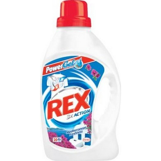 Rex 3x Action Mittelmeer Frische Waschgel 20 Dosen von 1,46 Litern