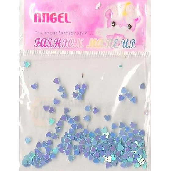 Engel Nagel Dekorationen Herzen hellblau 1 Packung