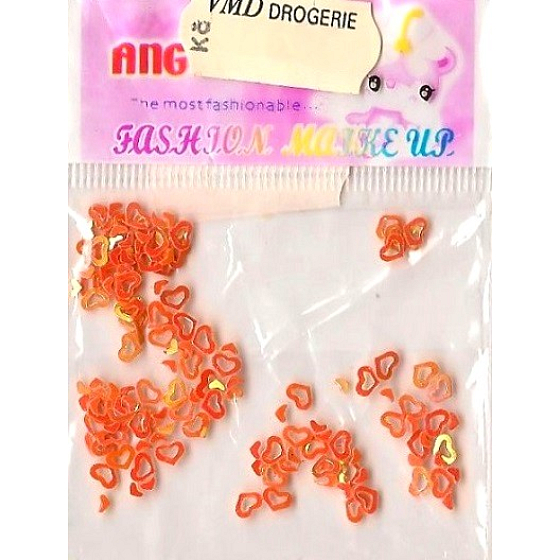 Engel Nagel Dekorationen Herzen Blank Orange 1 Pack