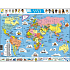 Clementoni Puzzle Maxi Weltkarte 107 Teile, empfohlen ab 9 Jahren