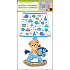 Selbstklebende Wandleuchte beleuchtet LED Teddybär 31 cm