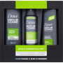 Dove Men + Care Extra Fresh Duschgel 250 ml + Antitranspirant Spray 150 ml + 2in1 Shampoo und Conditioner 250 ml, Kosmetikset für Männer