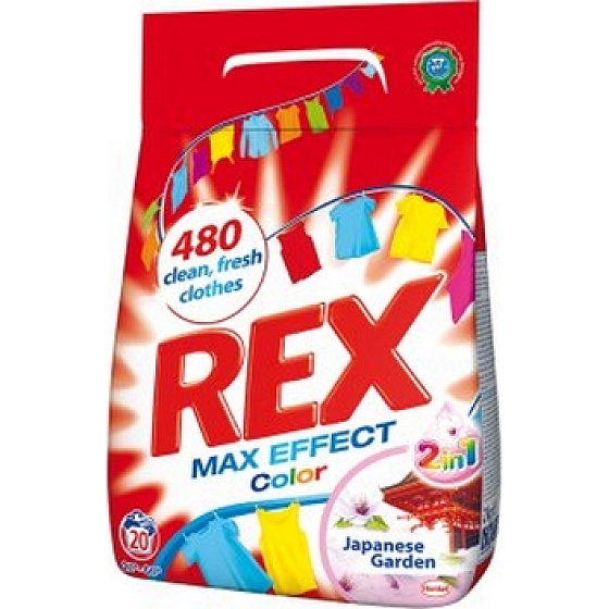 Rex Max Effect Color 2in1 Waschpulver für japanische Gartenfarben 20 Dosen à 1,4 kg