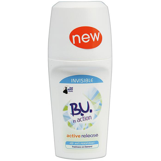 BU In Aktion Active Release Unsichtbarer 48-Stunden-Ball Antitranspirant Deodorant Roll-On für Frauen 50 ml