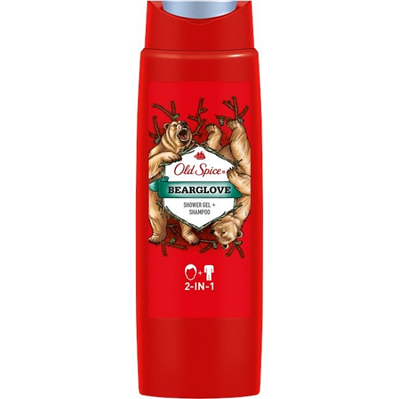 Old Spice BearGlove 2in1 Duschgel und Shampoo für Männer 400 ml