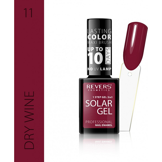 Revers Solar Gel Gel Nagellack 11 Dry Wine 12 ml