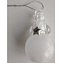 Albi Shining Weihnachtsverzierung auf einem Baum Schneemann Schneeflocken ohne Aufkleber 8 cm