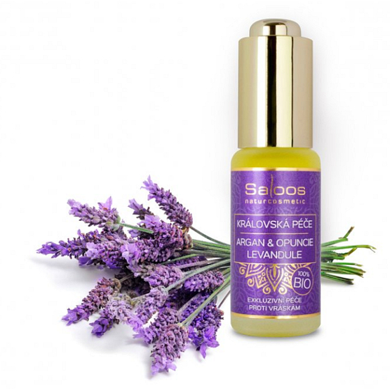 Saloos Royal Care Argan & Feigenkaktus & Lavendel 100% Bio Exklusive Anti-Falten-Pflege 20 ml