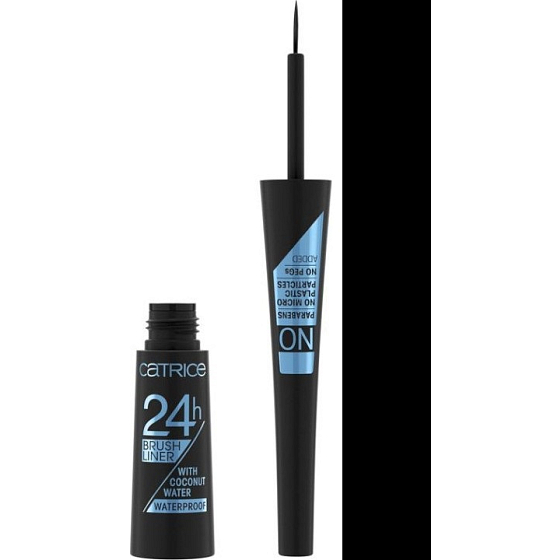 Catrice 24h Brush Liner Waterproof flüssiger Eyeliner 010 Ultra Black Waterproof 3 ml