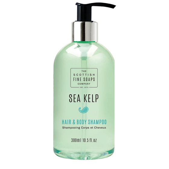 Scottish Fine Soaps Meeresalgen Duschgel für Körper und Haare Spender 300 ml