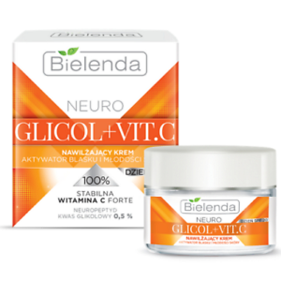 Bielenda Neuro Glycol + Vitamin C feuchtigkeitsspendende Gesichtscreme täglich 50 ml
